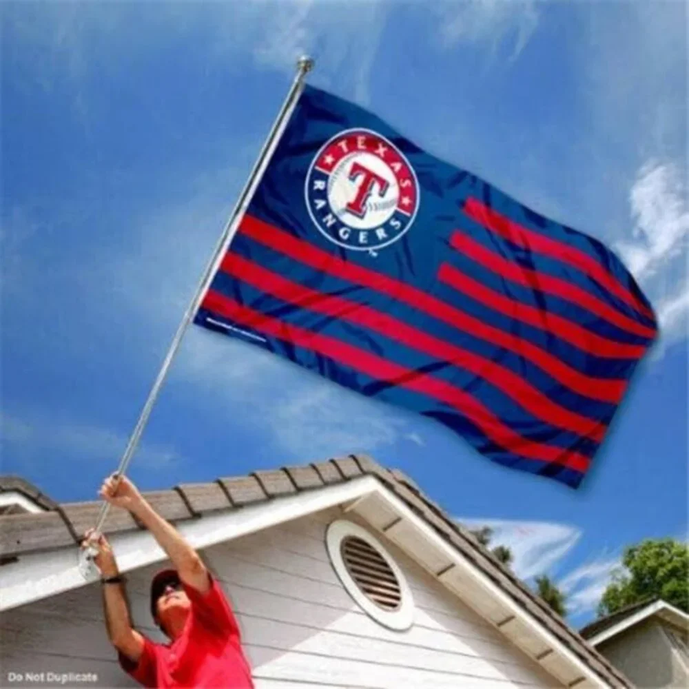 MLB 2023 World Series Texas Rangers Nation Flag 3x5 Banner‎ Front Lawn Pole